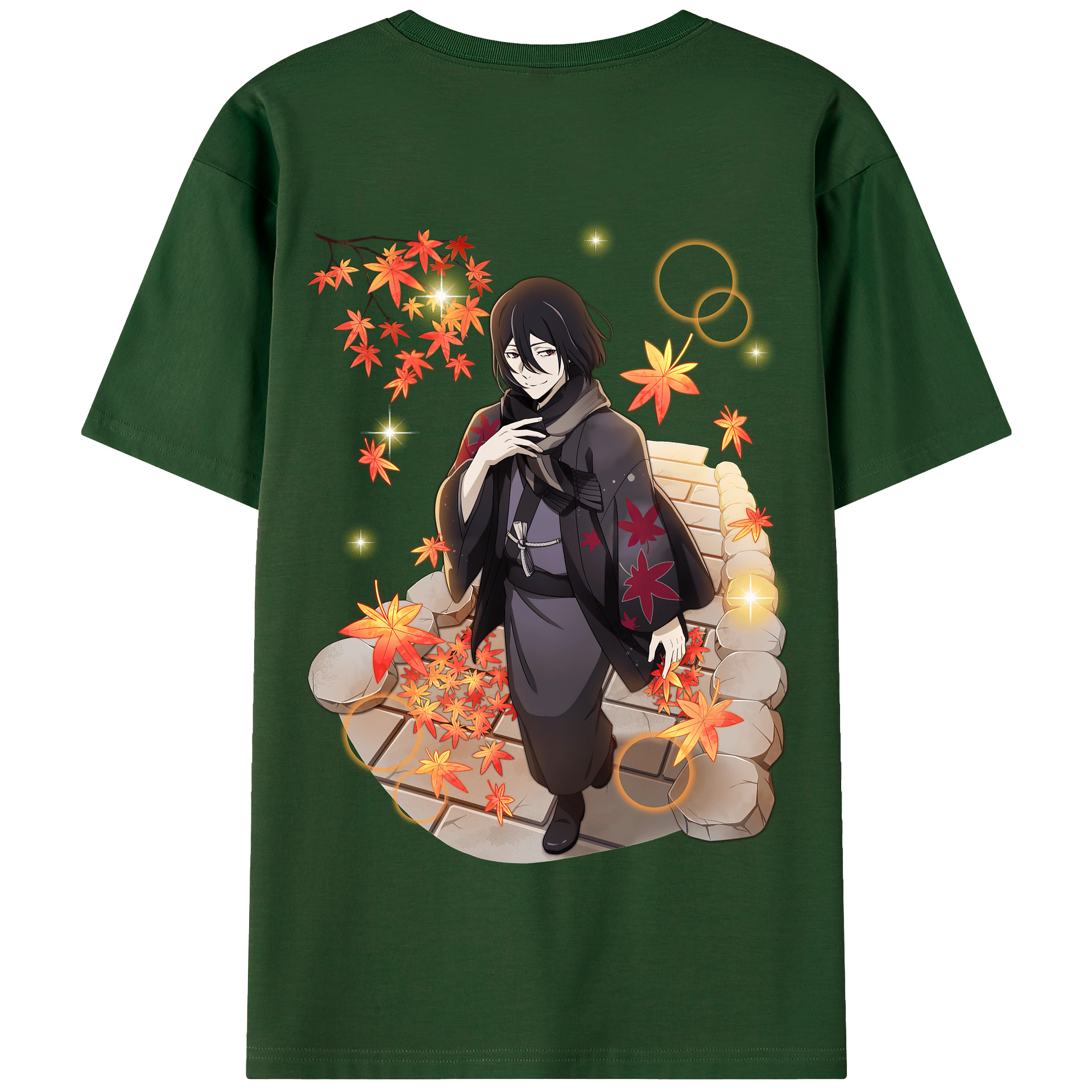 （画像用） 文豪ストレイドッグス Bungo Stray Dogs 綿100％半袖Tシャツ（背面プリント）